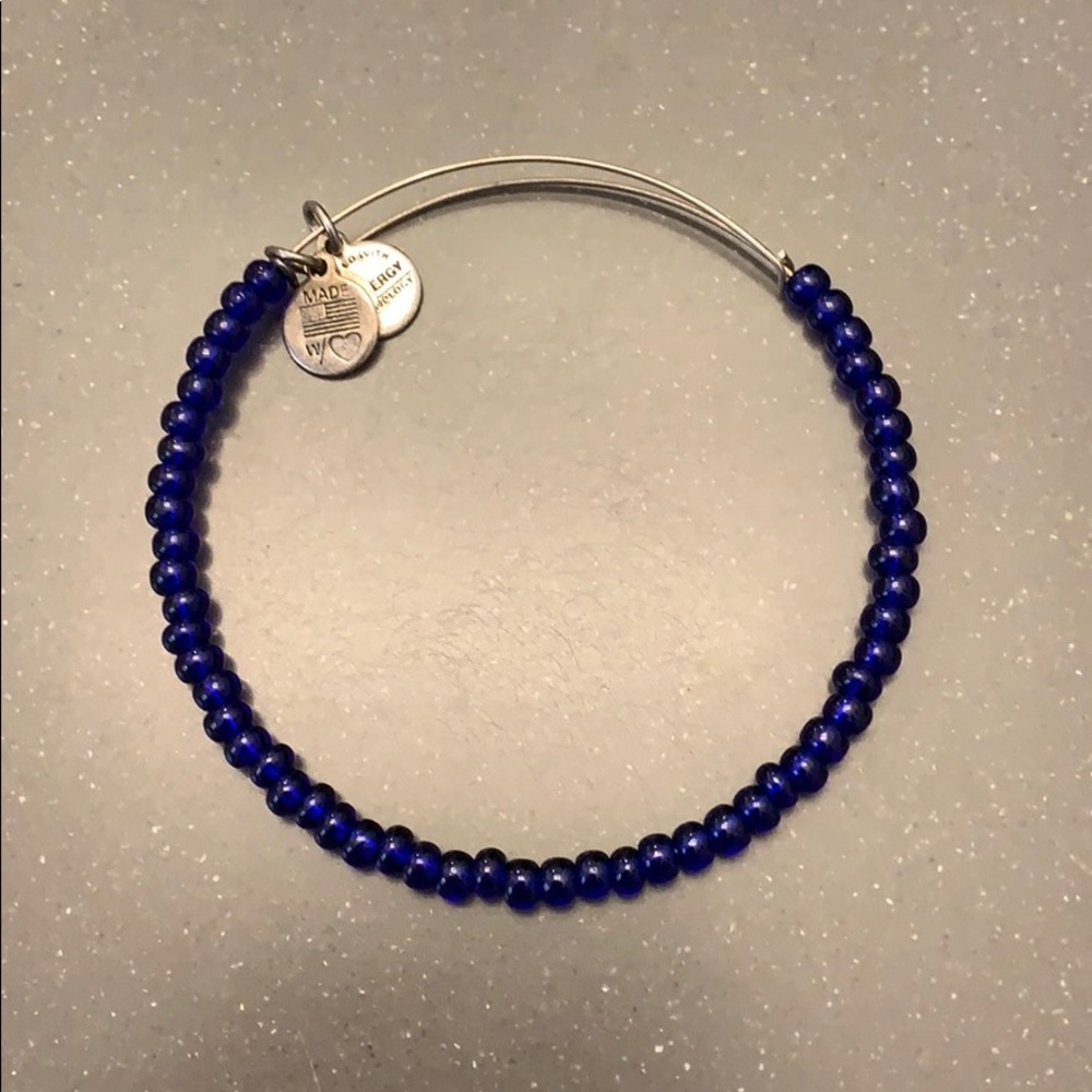 Alex and Ani | blue beaded bracelet